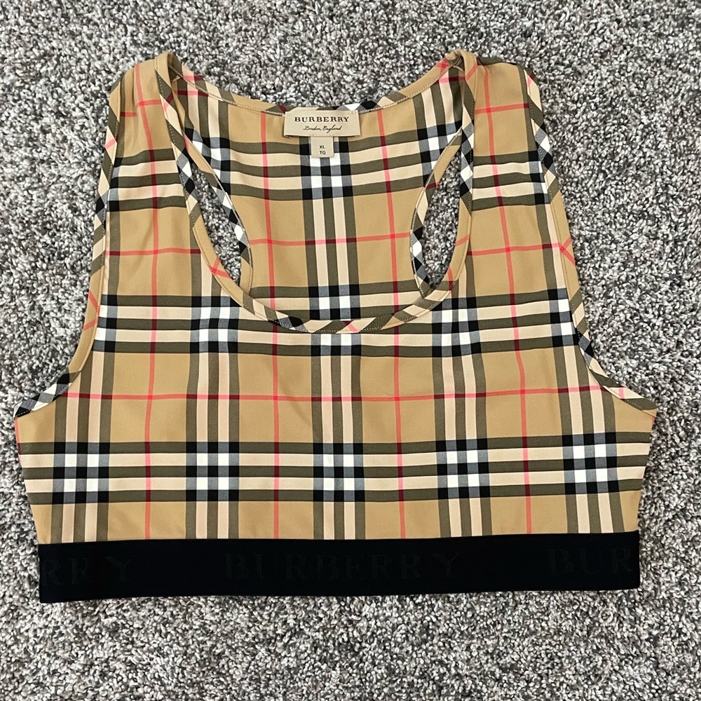 Burberry Vintage Checked Bra Top